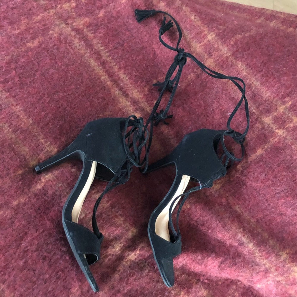 CHRISTIAN SORIANO Strappy High Tie Heels